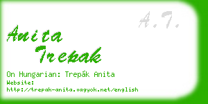 anita trepak business card
